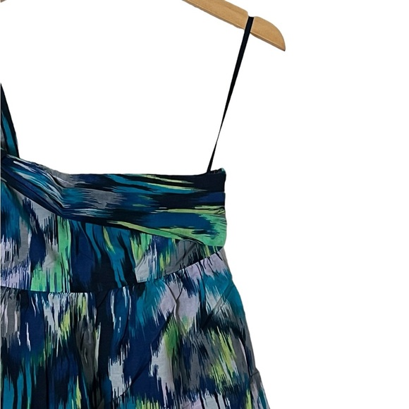 Loft Ann Taylor | NWT Silk blend one shoulder multi print sun dress size… - Picture 7 of 13